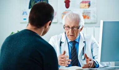 Beratung eines Arztes für eine Prostatitis durch einen Arzt