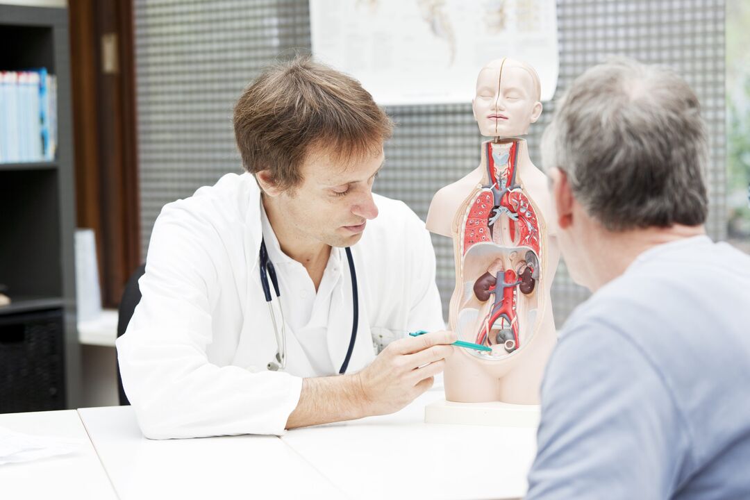 Rücksprache mit einem Arzt bei Prostatitis