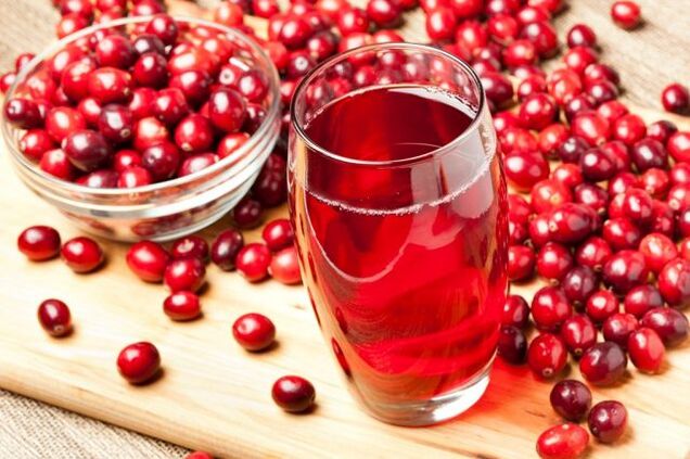 Bei Prostatitis ist Cranberrysaft sinnvoll - eine köstliche Vitaminquelle